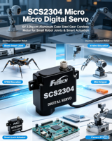Servo Digital sin Núcleo Feetech SCS2304 6V 3kg con Engranajes de Aluminio y Acero para Mini Robot, Kit STEM, Muñeca Animatrónica, Proyectos ESP32