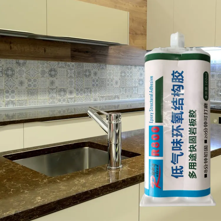 fast curing two component stone adhesive colle pour granit sellador adhesivo quartz countertop sealant for marble stone