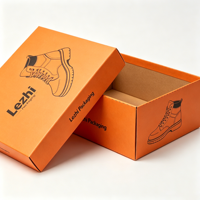 Boîte d'emballage en papier pour chaussures écologiques et recyclables avec logo personnalisé, pour cadeaux, chaussures, vêtements, rangement, avec couvercle et base personnalisés