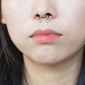 New 1Pcs Clear Zircon Nose Rings Piercing Faux Septum U Shaped <strong>Jewelry</strong> for Women Man Non Piercing <strong>Fake</strong> Nose Piercing <strong>Jewelry</strong> - Product Image 3