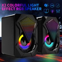 Haut-parleur filaire USB Offre Spéciale RGB light mini 2.0 pour ordinateur de bureau et de jeu