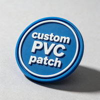Écussons en PVC souple écologiques personnalisés à coudre sur les uniformes, imperméables, en relief 3D, étiquettes rondes en caoutchouc pour équipements