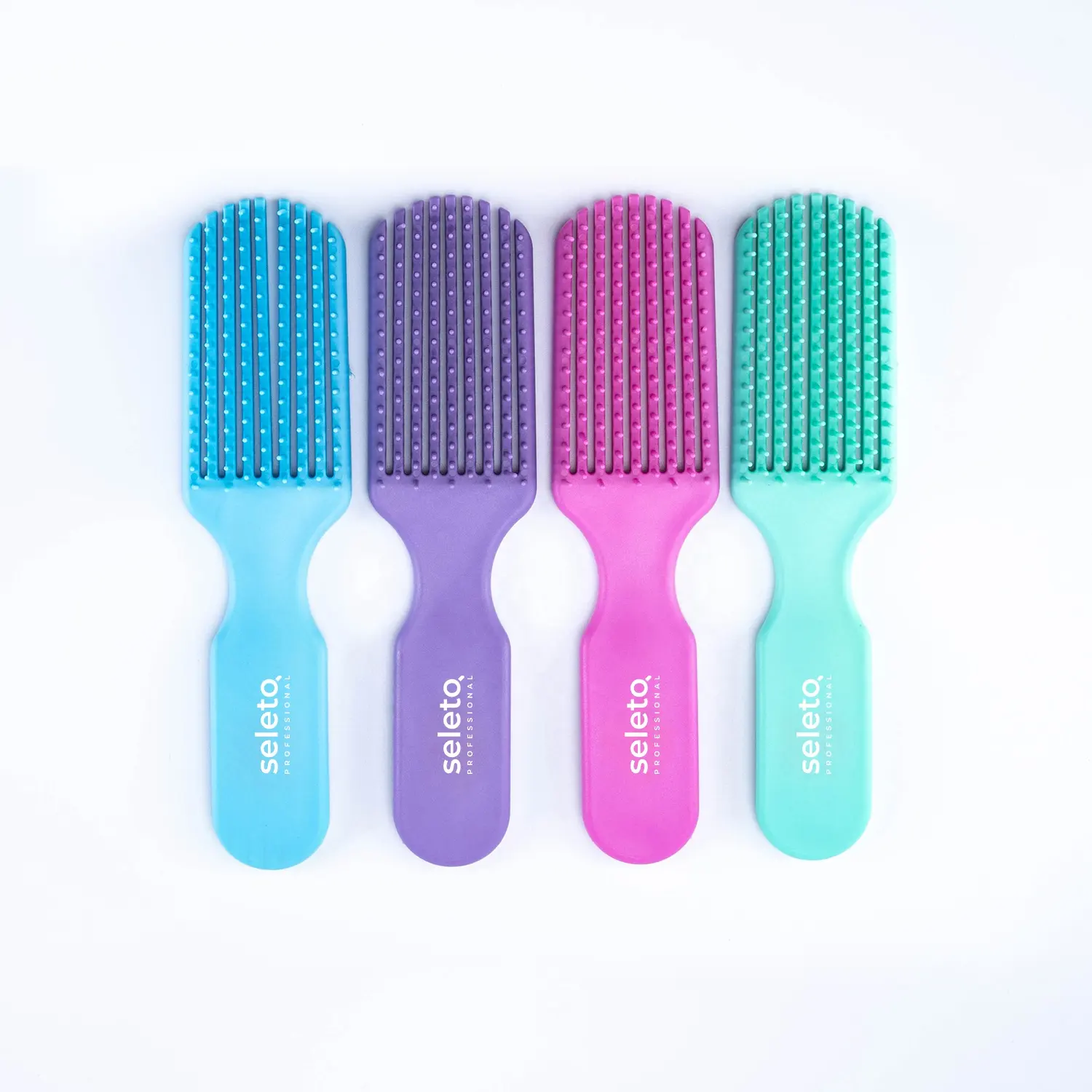 Màu Sắc Tùy Chỉnh Logo Detangling Tóc Combs Cổ Điển Nhãn Hiệu Riêng Detangling Bàn Chải Detangler Bàn Chải