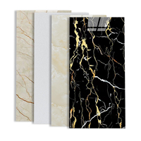 Panneaux muraux modernes en marbre PVC 30x60 autocollants décoratifs étanches pour salle de bain salon hôtel cuisine vente flash