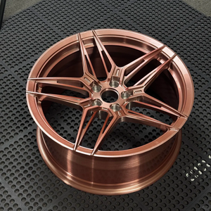 Rines Deportivos de Aleación Forjada Monobloque de 5 Radios, Color Oro Rosa Pulido, Modelo CD-509, Ligeros, de 8-24 Pulgadas, para Autos de Lujo y Alto Rendimiento - Product Image 2