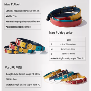 UFBemo Offre Spéciale réglable motif personnalisé sans traction luxe en cuir PU collier <span class=keywords><strong>pour</strong></span> animaux de compagnie collier en gros <span class=keywords><strong>pour</strong></span> la course à pied - Product Image 6