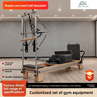 Reformer Pilates en érable avec système de rail complet, directement de l'usine, pour commandes en conteneur