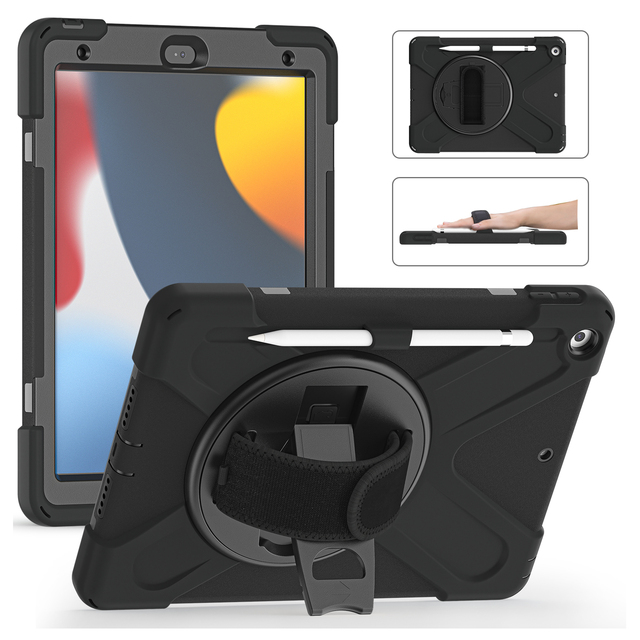 [ for iPad 10.2 Case ] Shockproof Heavy Duty Silicone Case for iPad 10.2 Case With Screen Protector
