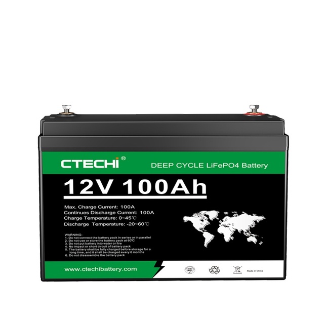 Deep Cycle Litium Ion Batterie LiFePO4 Battery 12V 24V 100Ah 200Ah Smart BMS LiFePo4 Solar Lithium Iron Phosphate Battery Pack