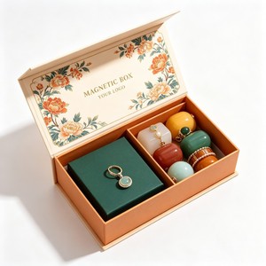 Boîte à bijoux magnétique imprimée de motifs floraux, recyclable, de qualité supérieure, avec logo personnalisé, boîte cadeau en <span class=keywords><strong>carton</strong></span> à rabat <span class=keywords><strong>pour</strong></span> l'<span class=keywords><strong>emballage</strong></span> de bijoux <span class=keywords><strong>pour</strong></span> les petites entreprises - Product Image 4