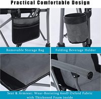 Chaise de camping pliable WOQI pas chère pour la plage, la pêche, la randonnée, le pique-nique et le jardin