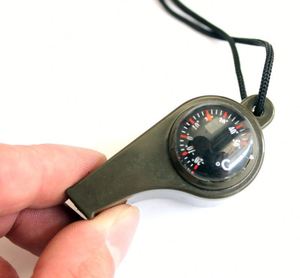 Personalized 3-in-1 Emergency <b>Whistle</b> with Compass, Thermometer & Lanyard for Outdoor Adventures & Survival - Product Image 3