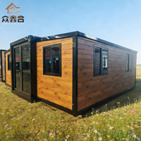 Nouvelle conception de maison préfabriquée moderne extensible en conteneur, 3-5 chambres, écologique, en acier léger, bureau modulaire, maison