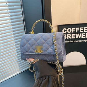 Mini Bolso de Mano Estilo 2026 para Mujer, de Gamuza, con Cadena Cruzada, Cierre de Diamantes, Tipo Clutch - Product Image 4