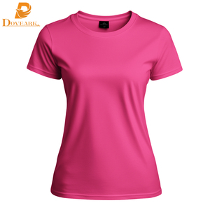 T-shirt da donna girocollo slim fit personalizzabile con logo 2025, a manica corta, in morbido cotone puro premium, per abbigliamento casual femminile - Product Image 3