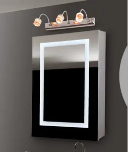 Mobiletto moderno dello specchio di vanità del bagno di stile di USA di vendita calda con luce