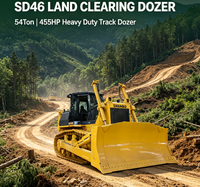 . Bulldozer de Cadena SD46 de Uso Pesado, 54 Toneladas, 460 HP, Potente Excavadora de Orugas con Rendimiento de Conducción Estable