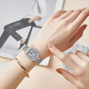 Re 2021 Volledige Diamond Vrouwen Horloge Merk Strass Elegante Dames Horloges Rose Gouden Klok Polshorloge Voor Vrouwen Relogio Feminino
