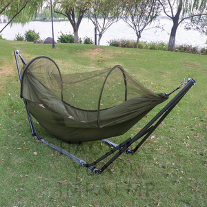 Esercito verde portatile altalena leggera appesa tenda campeggio all'aperto amaca con zanzariera per escursioni all'aperto campeggio - Product Image 1