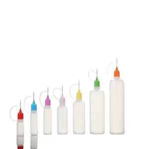 30ml 15ml 10ml PE iğne ucu kap plastik damlalık şişeler tutkal boyama sivri ağız yağ şişesi için güvenli ucu ile