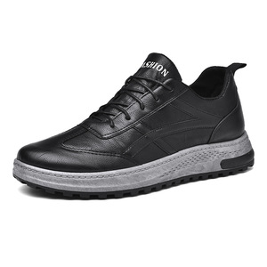 Zapatos Casuales de Trabajo para Hombre, con Cordones, Parte Superior de PU, Suela de Goma, Imitación de Cuero Cálido, Talla Grande, Primavera 2025, Venta al Por Mayor - Product Image 5