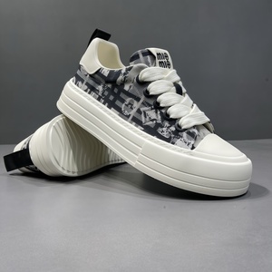 Zapatos Casuales de Lujo para Hombre, Diseño Europeo, de Moda, con Plataforma Gruesa, de Lona, con <span class=keywords><strong>Cordones</strong></span> Delanteros, Transpirables y de Estilo Urbano - Product Image 4