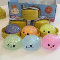 Jouets sensoriels en peluche blanche en forme de cube, jouets anti-stress Needoh Squishies, boîte mystère scintillante, soulagement du stress, pour les 14 ans et plus