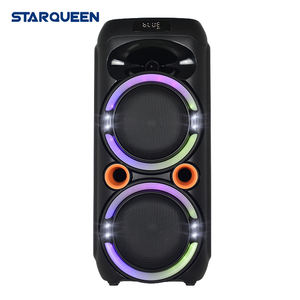 Mode puissant basse son cristallin double 6.5 pouces brillant Partybox TWS sans fil Bluetooth Portable déflecteur haut-parleur amplifié - Product Image 5
