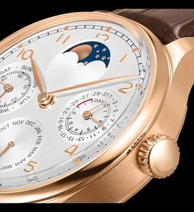 Montre Homme Quartz Luxe Bracelet Noir Style International Verre Affaires Décontractée Classique Sport Alliage Cuir Poignet IWC - Product Image 5