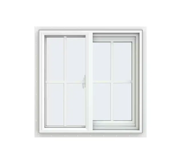 Grids Design Wholesale Price HIgh Quality UPVC/PVC Plastic Sliding Window with Tinted Glass for Bulk Order