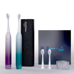 Pressure Sensor Boot Sonic Toothbrush RGB Colorful Led Display 4 Mode Travel Electric Tooth Brush