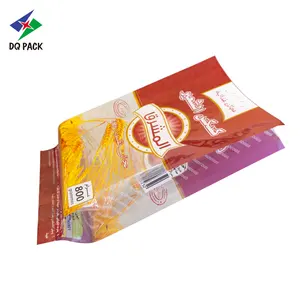 DQ PACK Custom Printed Cereal Wheat Bread Food Packaging Pouch Side Guesset Bag
