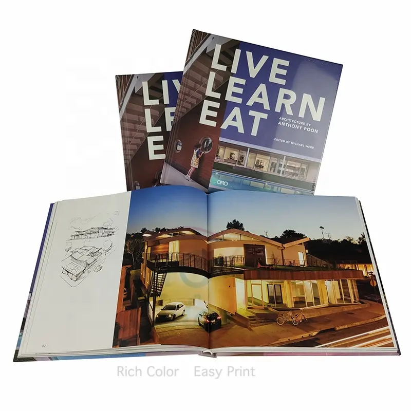 architecture photo book Printing with glossy hardcover