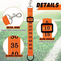 Clip de chaîne d'arbitre, Bracelet de numéro d'arbitre de football pour jeunes, Sangle d'arbitre de football pour entraînement, Marqueurs de terrain élastiques