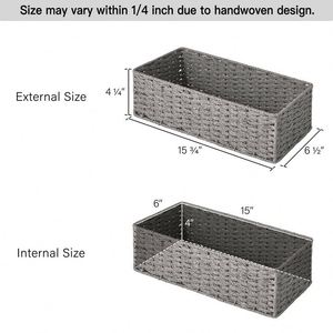 Cestas de Almacenamiento de <span class=keywords><strong>Mimbre</strong></span> de Algodón para Decoración de Habitación Infantil, Cesta de Lavandería con 3 Compartimentos, <span class=keywords><strong>Cesto</strong></span> para <span class=keywords><strong>Ropa</strong></span> <span class=keywords><strong>Sucia</strong></span> Blanco, Organizador de <span class=keywords><strong>Ropa</strong></span> <span class=keywords><strong>Sucia</strong></span> de 9X13 - Product Image 2