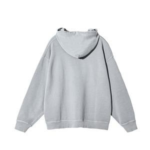 Sweats à capuche brodés 420gsm Top Qualité Heavyweight Puff Print Hoodies Hommes 100% Coton Sweat-shirt à capuche brodé personnalisé - Product Image 3