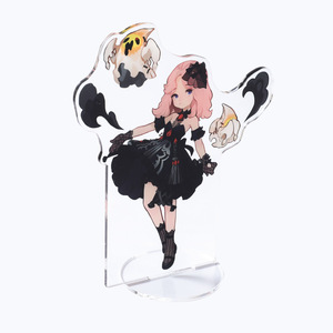Keshine Brand Creative DIY Desktop Ornaments Transparent Acrylic Humanoid Pendant with Cartoon Plastic Crafts