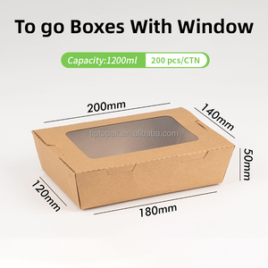 <span class=keywords><strong>2025</strong></span> Sinh Thái Dùng Một Lần Kraft Giấy Thực Phẩm <span class=keywords><strong>Container</strong></span> Để Đi Hộp Với Cửa Sổ Nắp Ăn Trưa Lớp Phủ Bao Bì Cho Phục Vụ <span class=keywords><strong>Takeaway</strong></span> Bát Món Ăn - Product Image 4