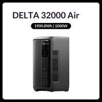 Station d'alimentation portable DELTA 3 2000 Air 1920Wh 1000W, générateur solaire pour le camping, l'éclairage extérieur, l'alimentation électrique, LiFePO4 UPS