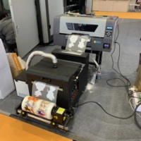 Imprimante DTF A3 haute vitesse avec 2 têtes d'impression XP600, machine d'impression de t-shirts avec système de circulation d'encre blanche, imprimante à film PET