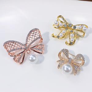 <b>Bow</b> Rhinestone Buttons Gold Base Crystal DIY Embellishments for Wedding Jewelry Accessories Alloy Plating for Engagement - Product Image 6