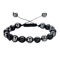 8M Hématite Pierre Aromathérapie Huile Essentielle Diffuseur Tressé Tissé Réglable Naturel Pierres Précieuses Perles Cristal Bracelet