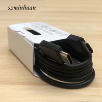 Kabel USB C ke Type C Original Grosir untuk Samsung Galaxy S20 Note 10, Kabel Pengisian Cepat