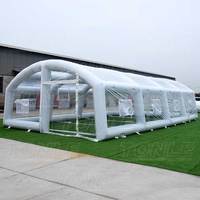 Dôme de piscine gonflable de grande taille, structure refroidi par l'air, transparent
