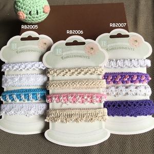 <span class=keywords><strong>Scrapbooking</strong></span> embellissement <span class=keywords><strong>Crochet</strong></span> dentelle ruban Collection pour artisanat Scrapbook ruban coton ruban garniture ensemble - Product Image 2