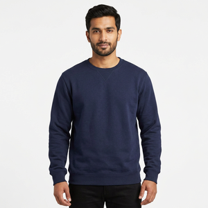 Navy Blue Custom Double Layer Fleece Polyester/Cotton Winter Digital Printing Full Face <b>Sweatshirts</b> - Product Image 1