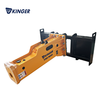 KINGER CE Yantai Hydraulic Breaker Skid Steer Loader Hydraulic Backhoe Hammer.