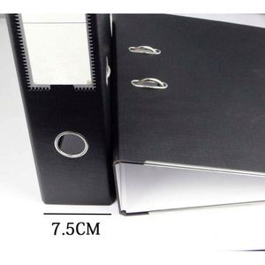 YY57 3 Inch PVC PP Paper Lever Arch File <b>Plastic</b> Clip Board Metal <b>Edge</b> Protectors Customized logo Printing in Spine - Product Image 4