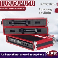 Étui de transport pour microphone sans fil Shadow Fiber 1U-5U personnalisable ODM, classé IP67, avec revêtement en poudre