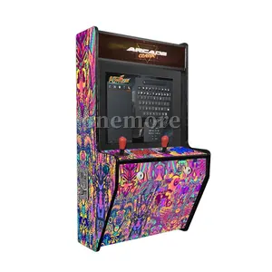 Machine de jeu d'arcade suspendue au mur avec 6000 jeux, jeux vidéo d'arcade 24 pouces 2 joueurs, machine murale pour jouer à la maison